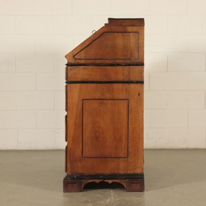 Drop-Leaf Secretaire, Walnut, Italy 18th Century