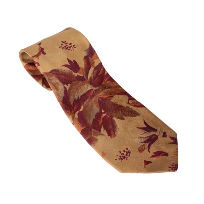 Vintage Valentino Silk Tie with Flowers Italy