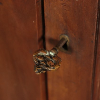 Lombard Corner Cabinet Walnut Italy 19th Century