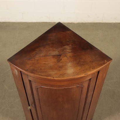 Lombard Corner Cabinet Walnut Italy 19th Century