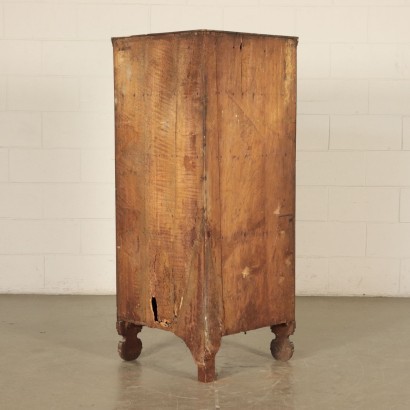 Lombard Corner Cabinet Walnut Italy 19th Century