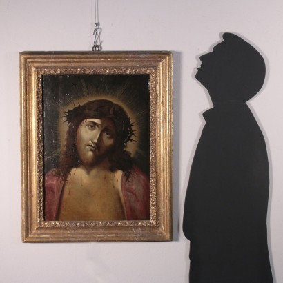 Ecce Homo Huile Sur Panneau École Italienne XVI Siècle