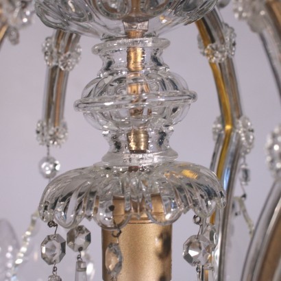 Maria Theresa Chandelier Glass Italy 20th Century