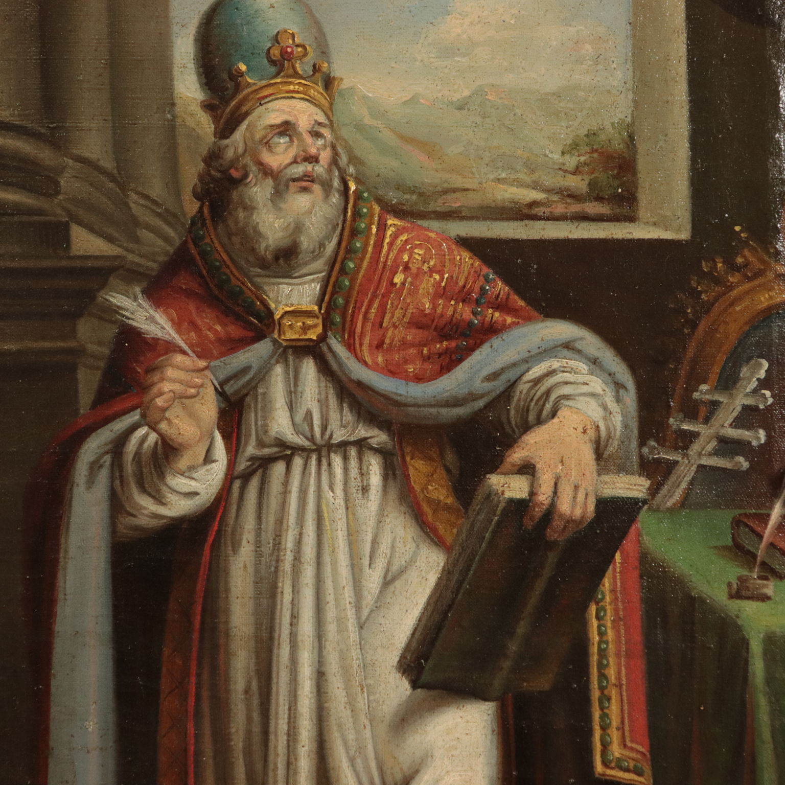 Episodes from the life of St. Gregory the great, Art, Antique Painting, dimanoinmano.it