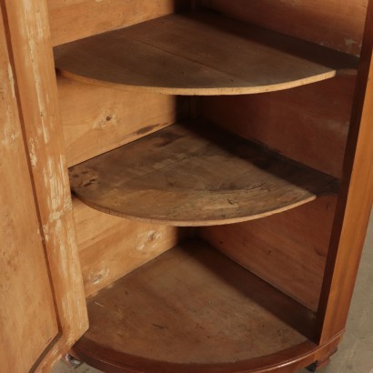 Corner Cabinet Walnut Italy 19th Century