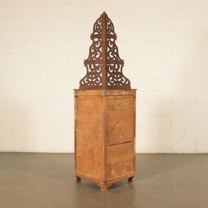 Corner Cabinet Walnut Italy 19th Century