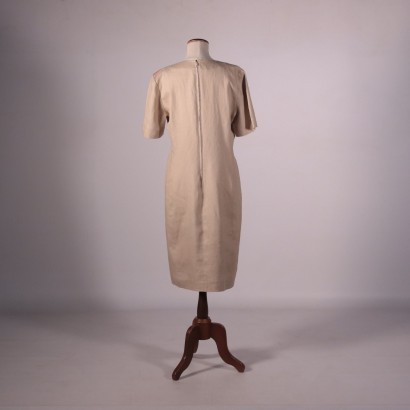 Vintage Mila Schön Dress Flax Italy 1970s-1980s