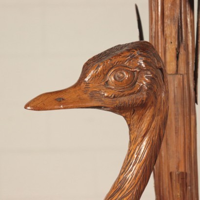 Inlaid Small Table, Swiss Pine, Italy 19th Century