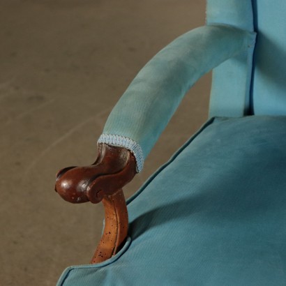 Antik, Sessel, antike Sessel, antiker Sessel, antiker italienischer Sessel, antiker Sessel, neoklassizistischer Sessel, Sessel aus dem 19. Jahrhundert