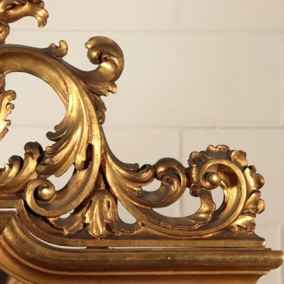 Chest Of Drawers With Mirror Baroque Burr Walnut Italy Early '900s