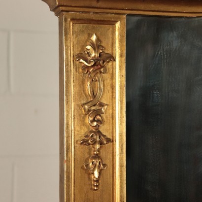 Chest Of Drawers With Mirror Baroque Burr Walnut Italy Early '900s