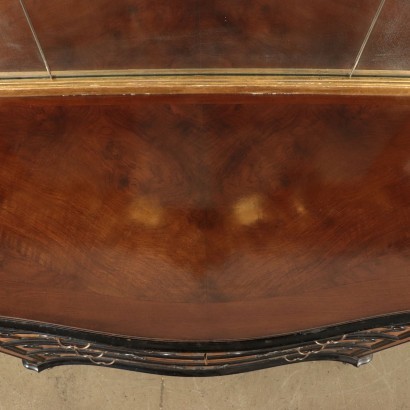 Chest Of Drawers With Mirror Baroque Burr Walnut Italy Early '900s