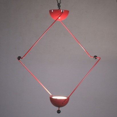 Lamp, Metallic Enamelled, Italy 1980s Italian Prodution