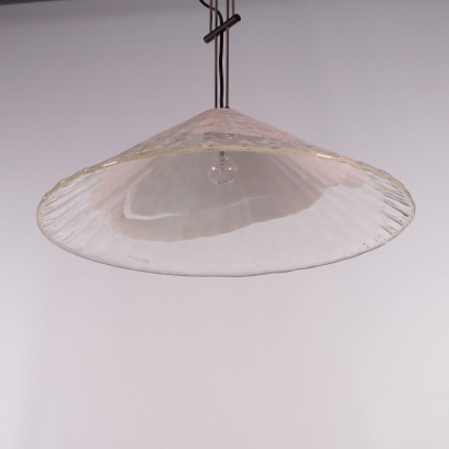 Ceiling Lamp Blown Glass Italy 1980s