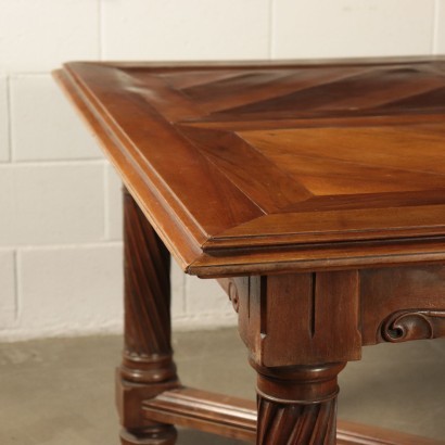 Neo-Renaissance Style Table Walnut Italy 20th Century