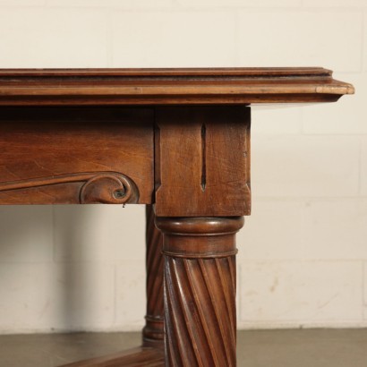 Neo-Renaissance Style Table Walnut Italy 20th Century