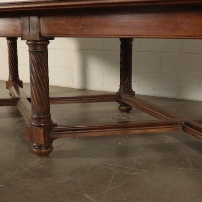 Neo-Renaissance Style Table Walnut Italy 20th Century