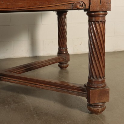 Neo-Renaissance Style Table Walnut Italy 20th Century