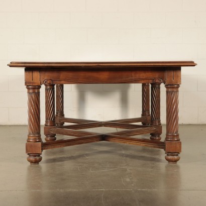 Neo-Renaissance Style Table Walnut Italy 20th Century