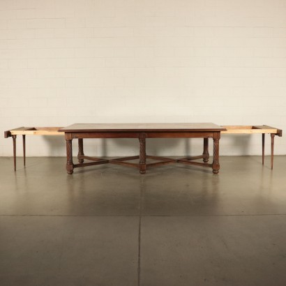 Neo-Renaissance Style Table Walnut Italy 20th Century