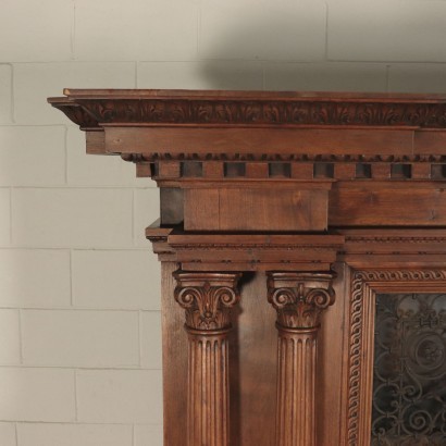 Neo-Renaissance Style Cupboard, Walnut, Italy, 20th Century