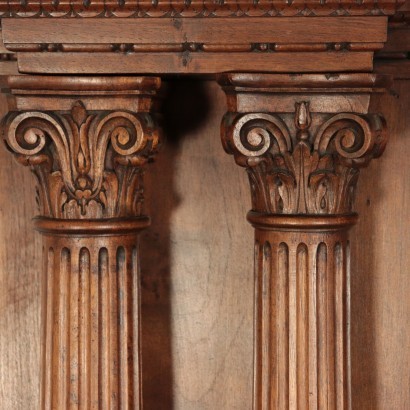 Neo-Renaissance Style Cupboard, Walnut, Italy, 20th Century