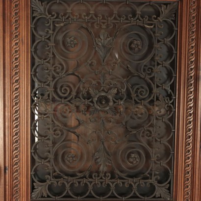 Neo-Renaissance Style Cupboard, Walnut, Italy, 20th Century