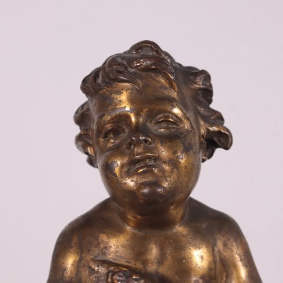 Pair of Gilded Bronze Putti taly 19th Century