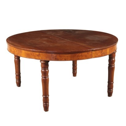 Extendable Table Walnut Elm Italy Mid 19th Century