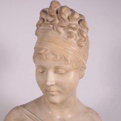 Bust Of Woman Marble Italy End Of 19th Century