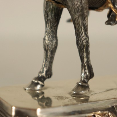 Soldier On Horse F.lli Ranzoni Silver Italy Milan Second Half 1900