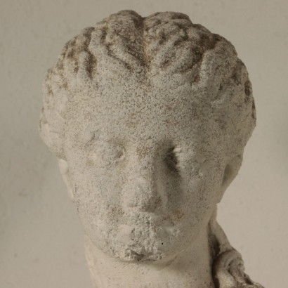 Female Figure Head Cement Paste Italy Early '900