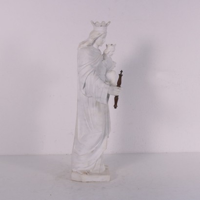 Mary The Help Of Christians Marble Sculpture Italy First Half '900