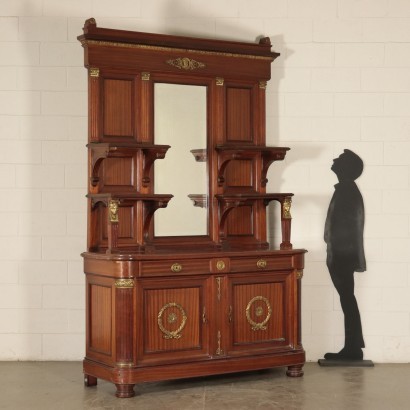 Empire Style Cupboard Mahogany Italy 20th Century