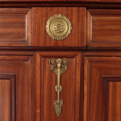 Empire Style Cupboard Mahogany Italy 20th Century