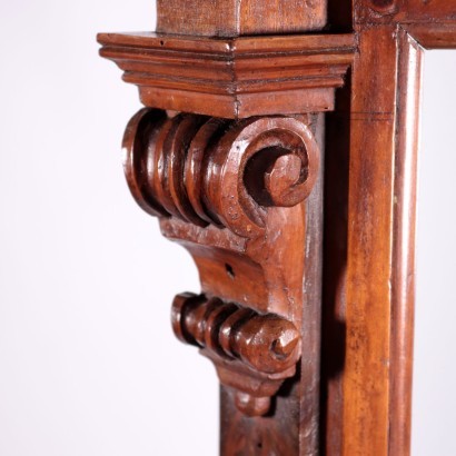 Pair of Lombard Lanterns, Walnut and Glass, Italy 17th Century