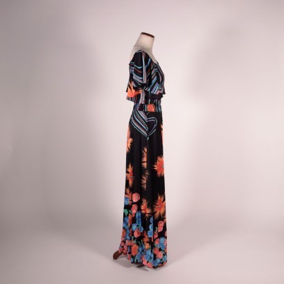 Robe fantaisie vintage des ann&#233;es 70