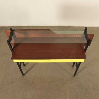 Console Table Mahogany Formica Italy 1960s