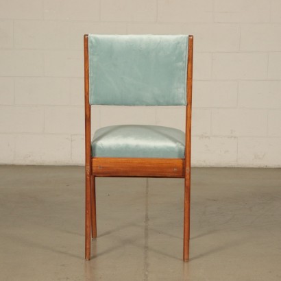 Chairs Beech Foam Spring and Velvet Italy 1950s Italian Prodution