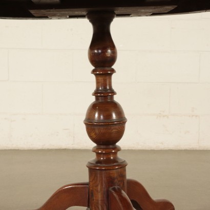 Oval Coffee Table Walnut Italy 20th Century