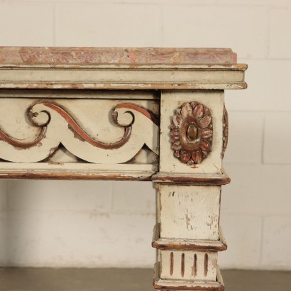 Louis XVI Style Table Red Verona Marble Italy 20th Century