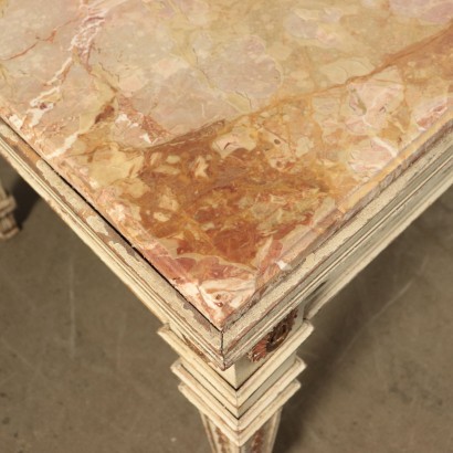 Louis XVI Style Table Red Verona Marble Italy 20th Century