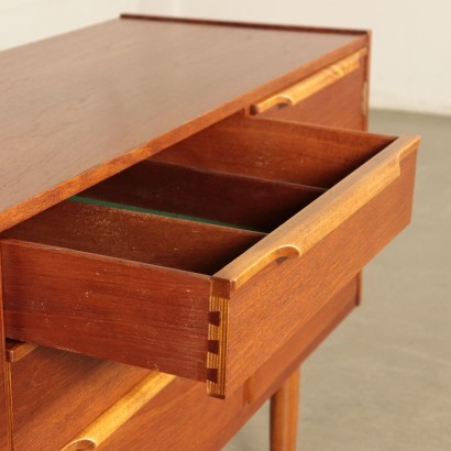 Sideboard Beech and Teak Veneer England 1960s English Prodution