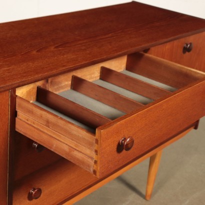 Sideboard Beech and Teak Veneer England 1960s English Prodution