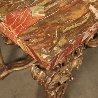 Baroque Console Red Jasper Italy Second Quarter 18th Century