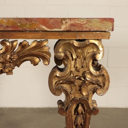 Baroque Console Red Jasper Italy Second Quarter 18th Century