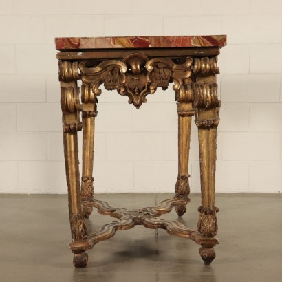 Baroque Console Red Jasper Italy Second Quarter 18th Century