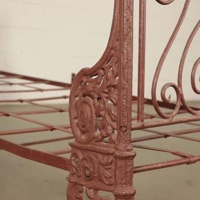 Folding Single Bed Wrought Iron Cast Iron Italy Late 19th Century