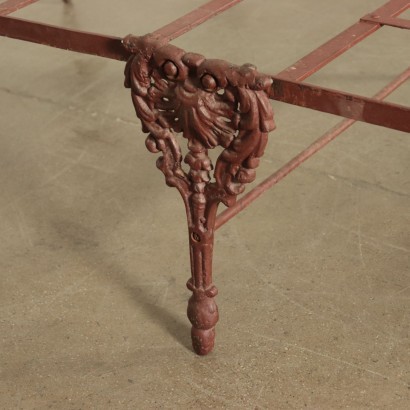 Folding Single Bed Wrought Iron Cast Iron Italy Late 19th Century