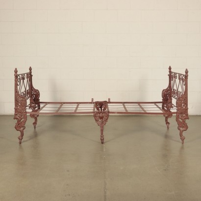 Folding Single Bed Wrought Iron Cast Iron Italy Late 19th Century